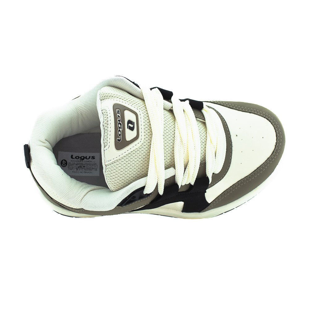 Tênis Masculino Logus 22780-P - Cinza Cinza 5