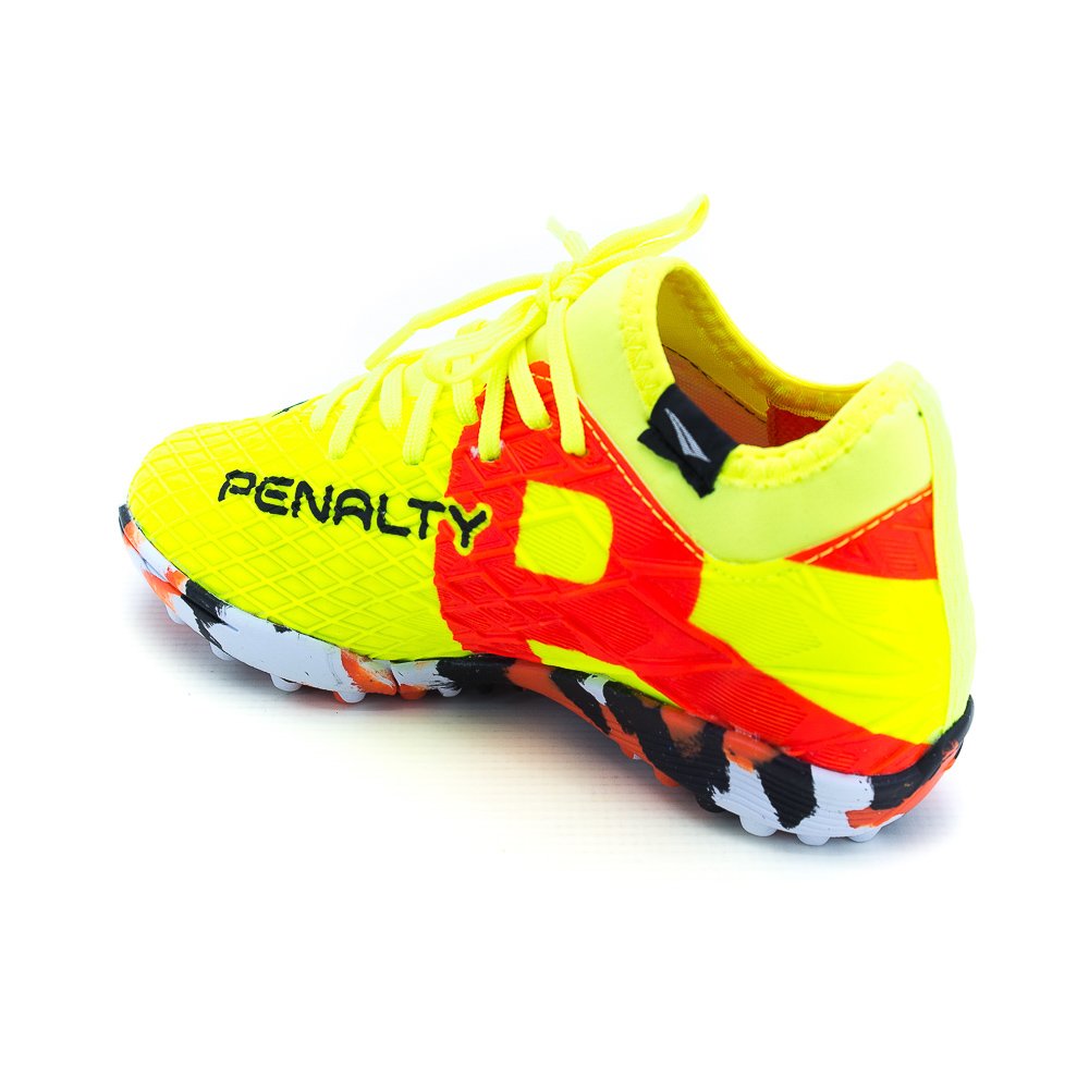 Chuteira Society Infantil Menino Penalty Rx Locker - Amarelo Amarelo 3