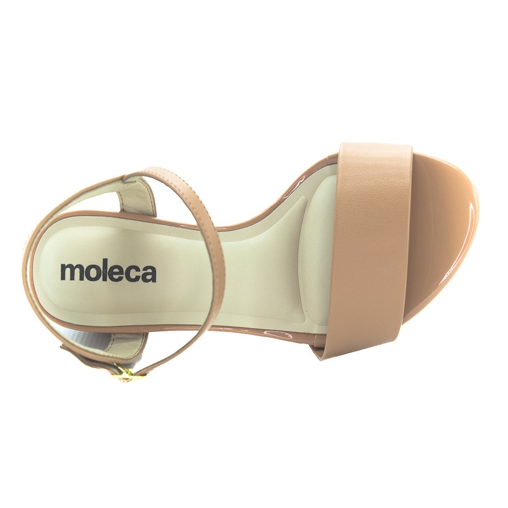 Sandália Feminina Moleca 5259.805 - Nude Bege 5