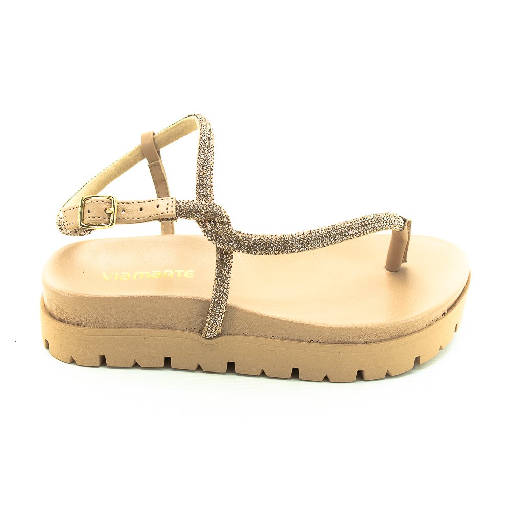 Sandália Feminina Via Marte 102-008-01 - Marrom