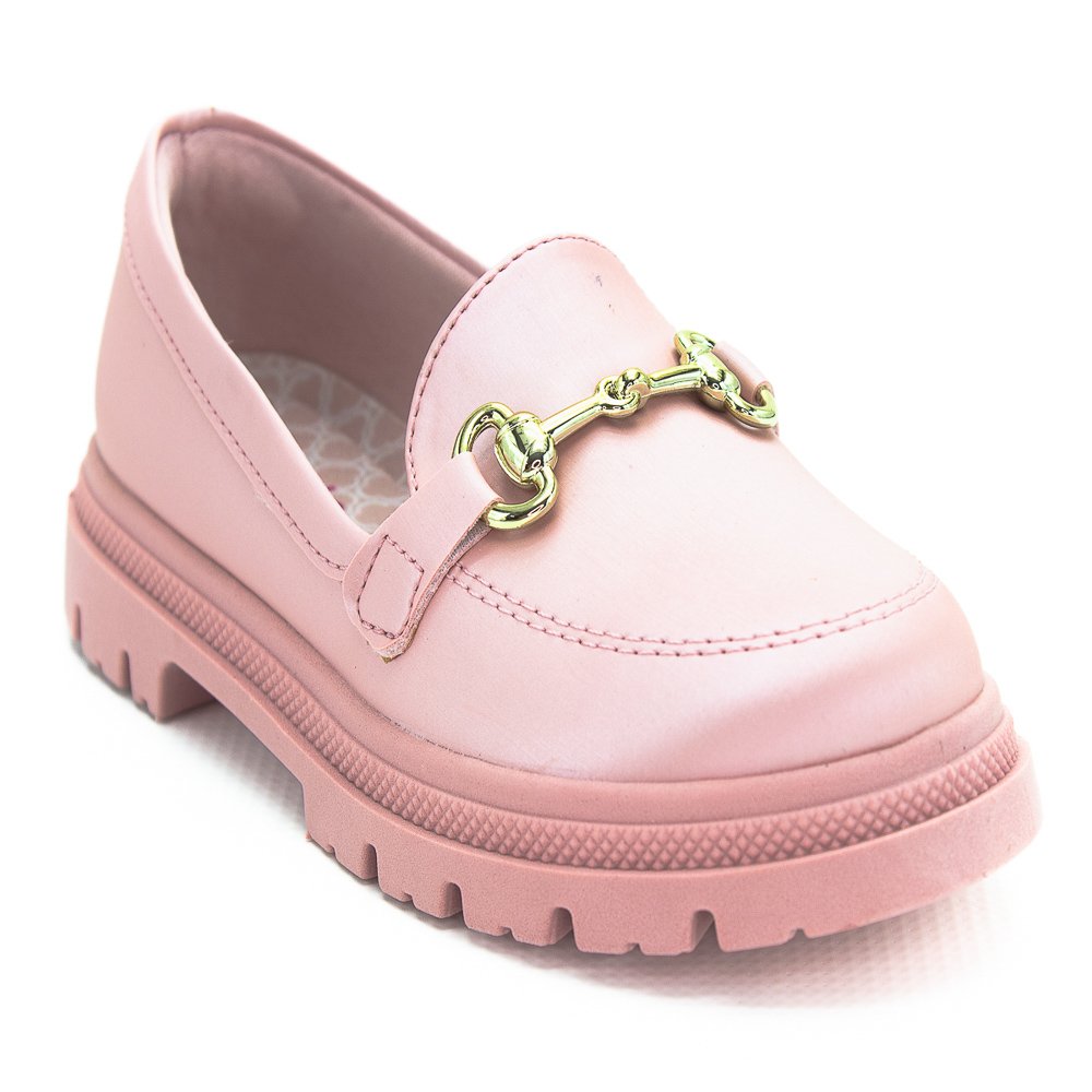 Mocassim Infantil Menina Molekinha 2566.108 - Rosa Rosa 2