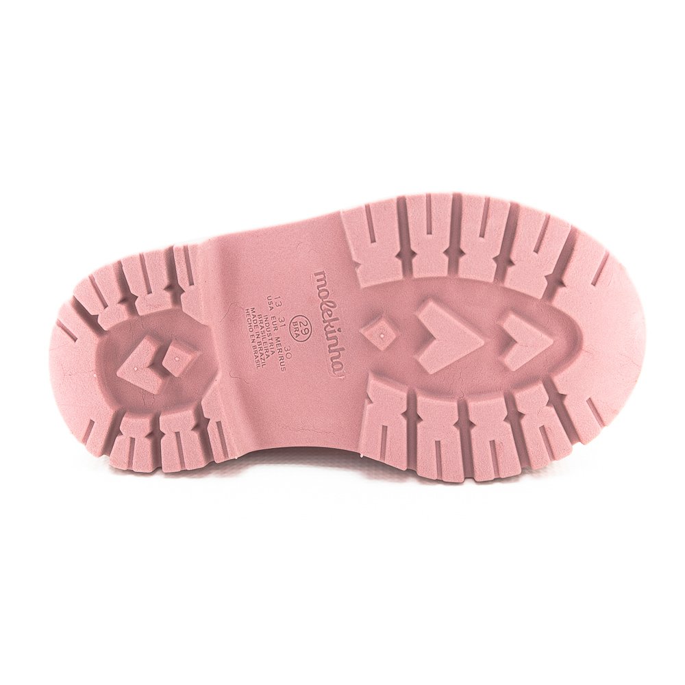 Mocassim Infantil Menina Molekinha 2566.108 - Rosa Rosa 4