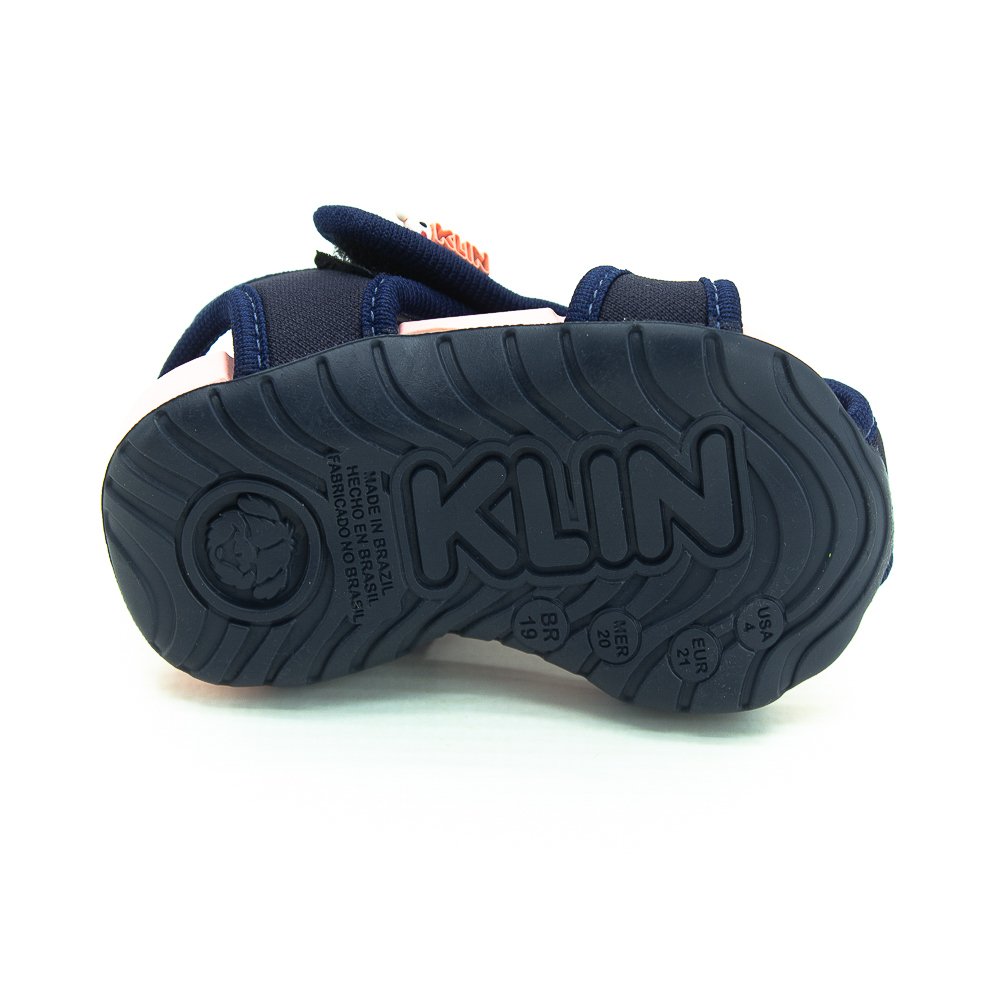 Sandália Infantil Menina Klin Like - Marinho Azul 2