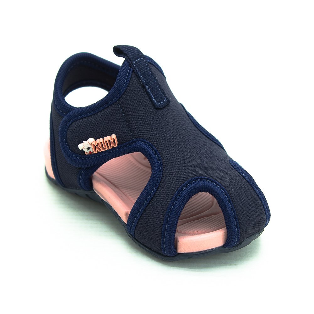 Sandália Infantil Menina Klin Like - Marinho Azul 3