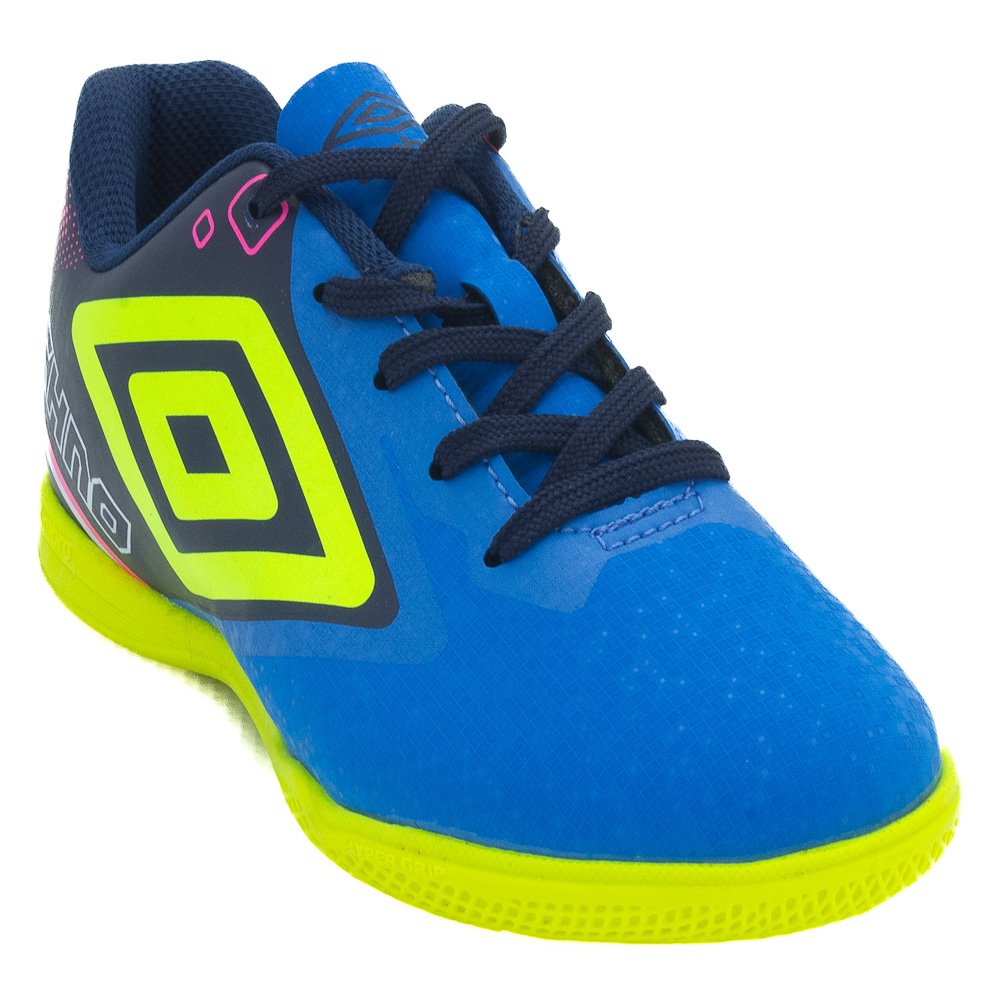 Chuteira Futsal Infantil Menino Umbro Techno II Jr - Azul Azul 2