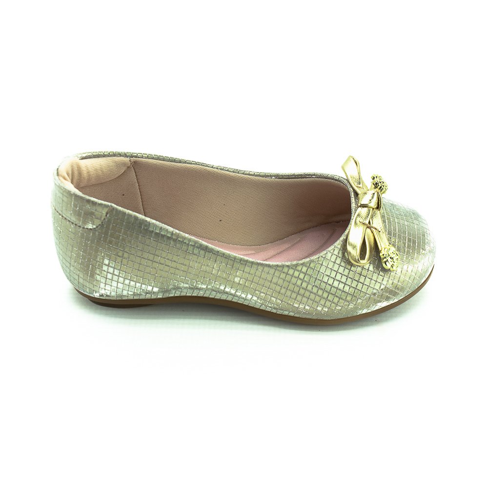 Sapatilha Infantil Menina Molekinha 2083.1106 - Dourado