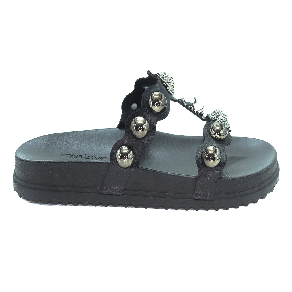 Papete Feminina Miss Love PP-902 - Preto