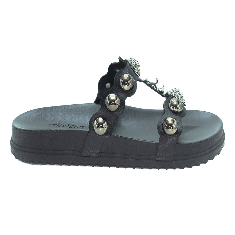 Papete Feminina Miss Love PP-902 - Preto