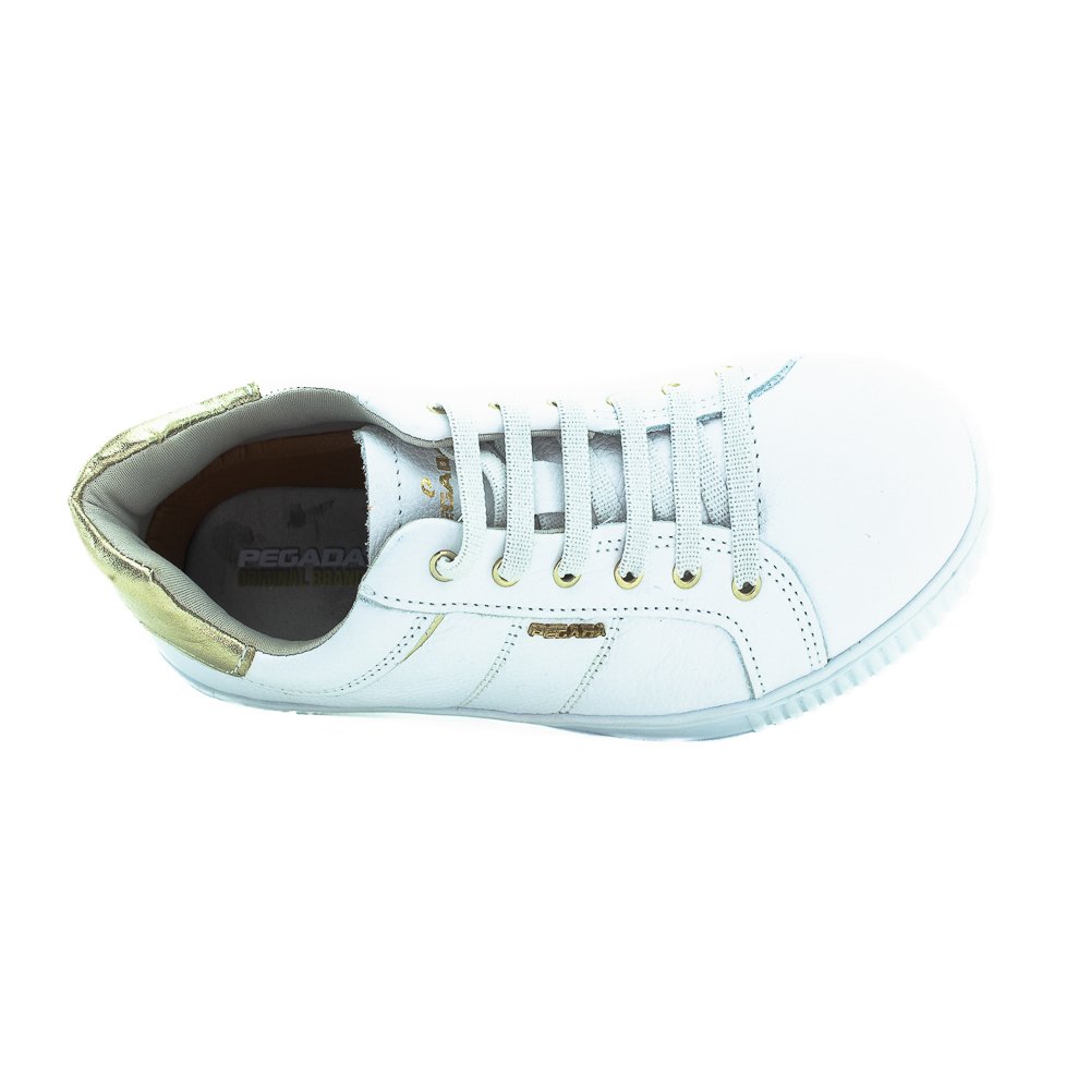 Tênis Feminino Pegada 219018-702 - Branco Branco 5
