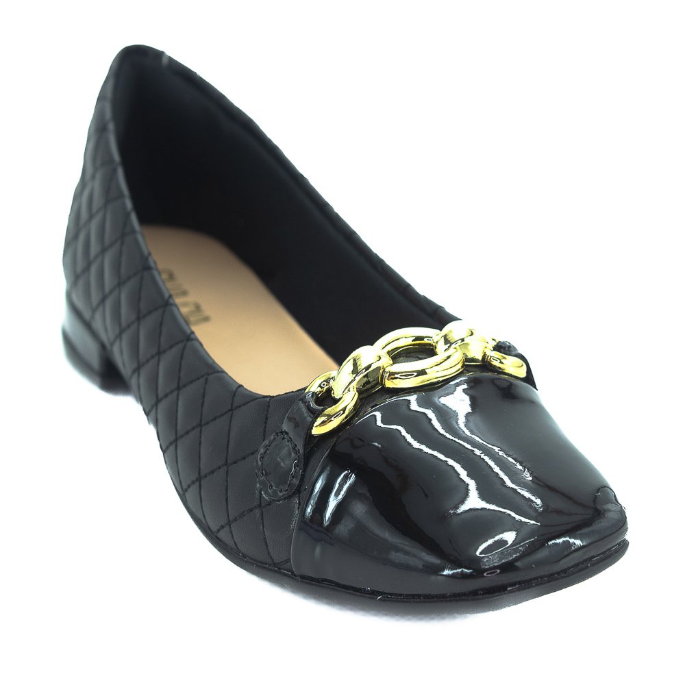 Sapatilha Feminina Sua Cia 8379-16026 - Preto Preto 2