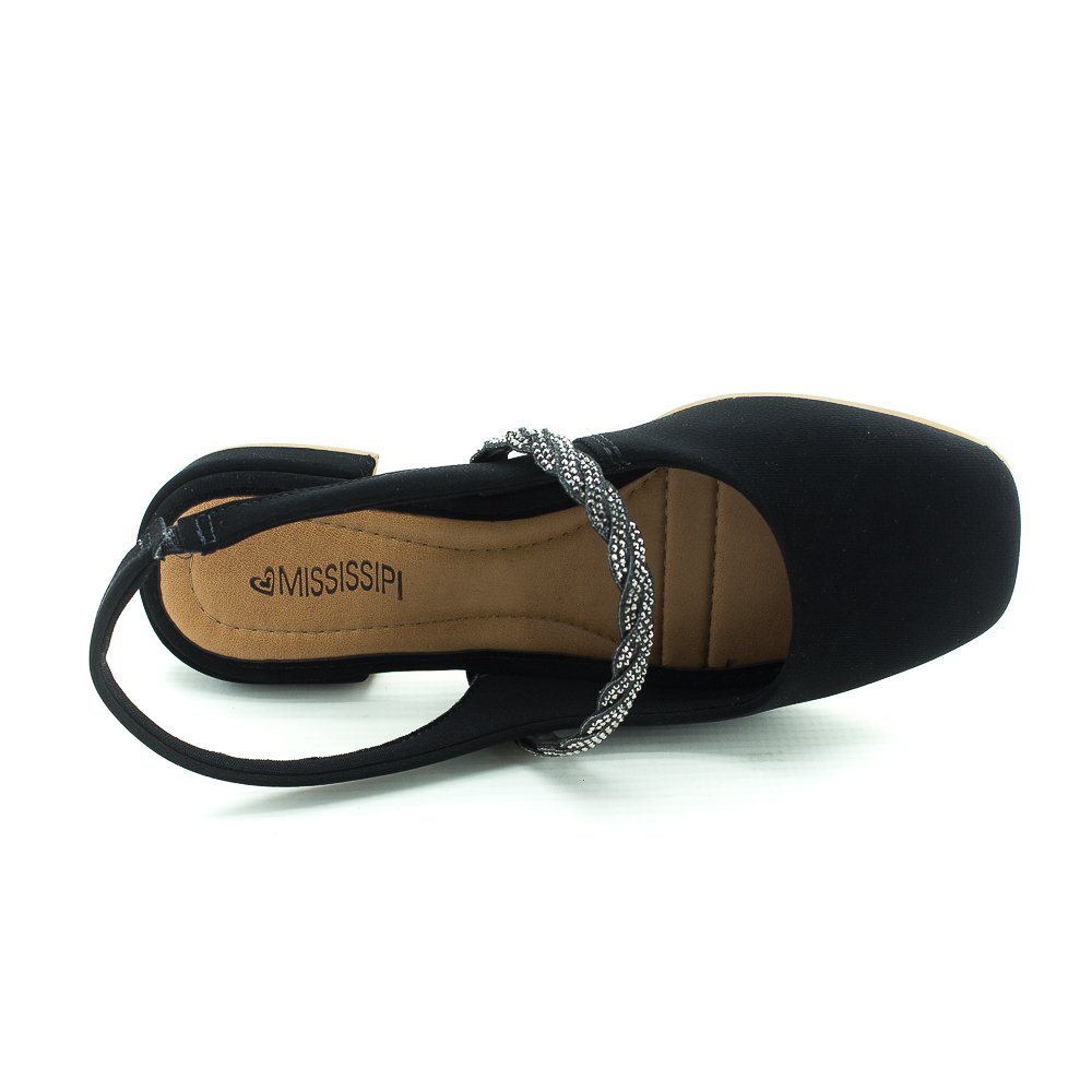 Sapato Feminino Mississipi Ma331 - Preto Preto 5