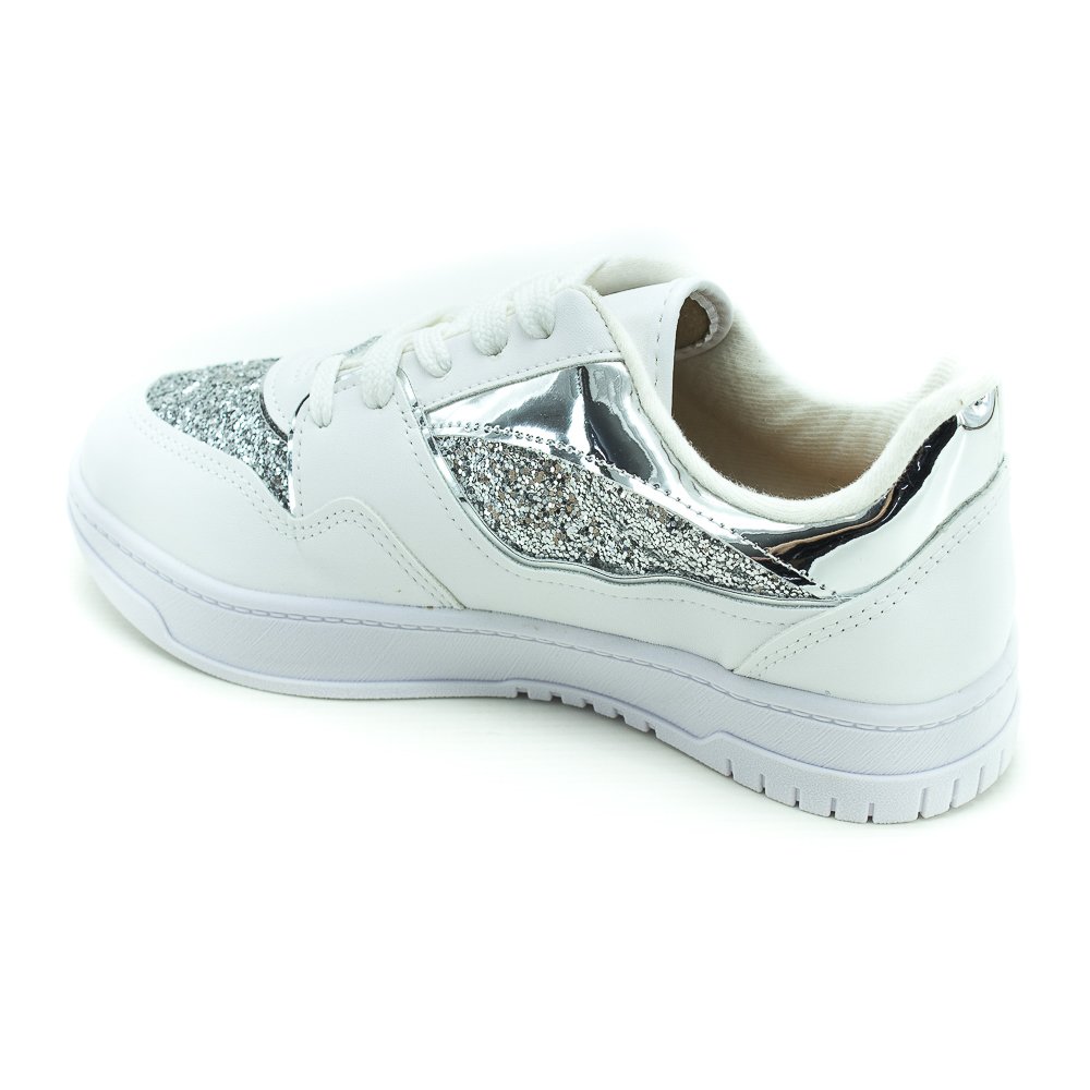Tênis Feminino Vizzano 1419.105 - Prata E Branco Prata 3