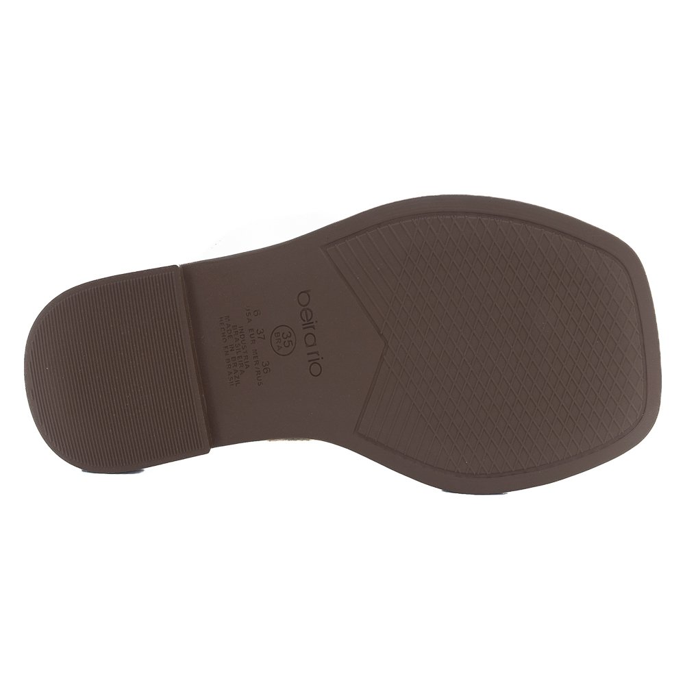 Rasteira Feminina Beira Rio 8506.209 - Branco Off Branco 4