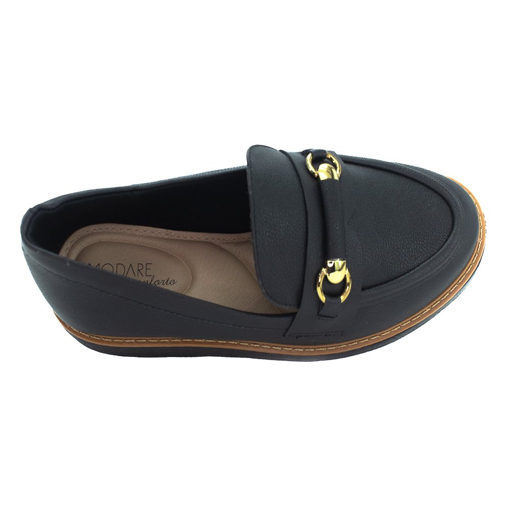 Mocassim Feminino Modare 7400.103 - Preto Preto 5