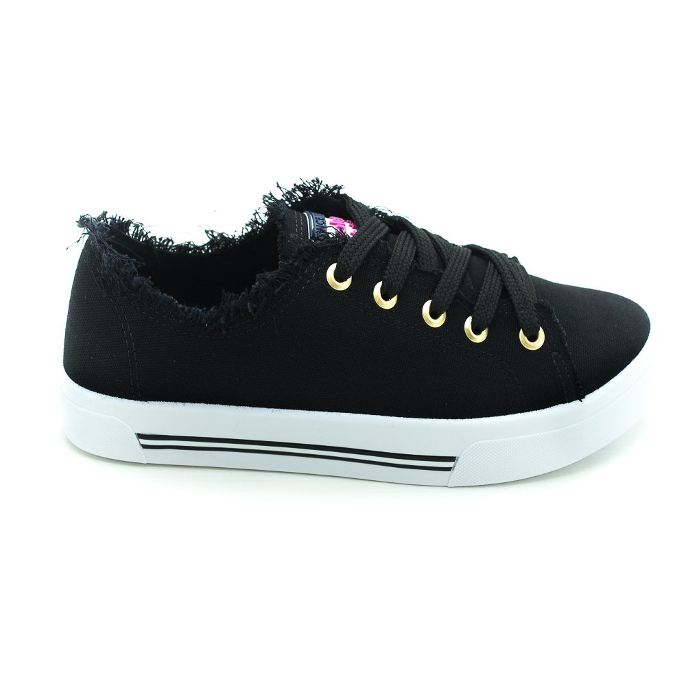 Tênis Feminino Moleca 5667.322 - Preto