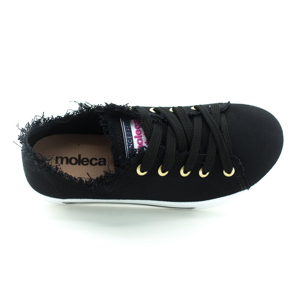 Tênis Feminino Moleca 5667.322 - Preto Preto 5