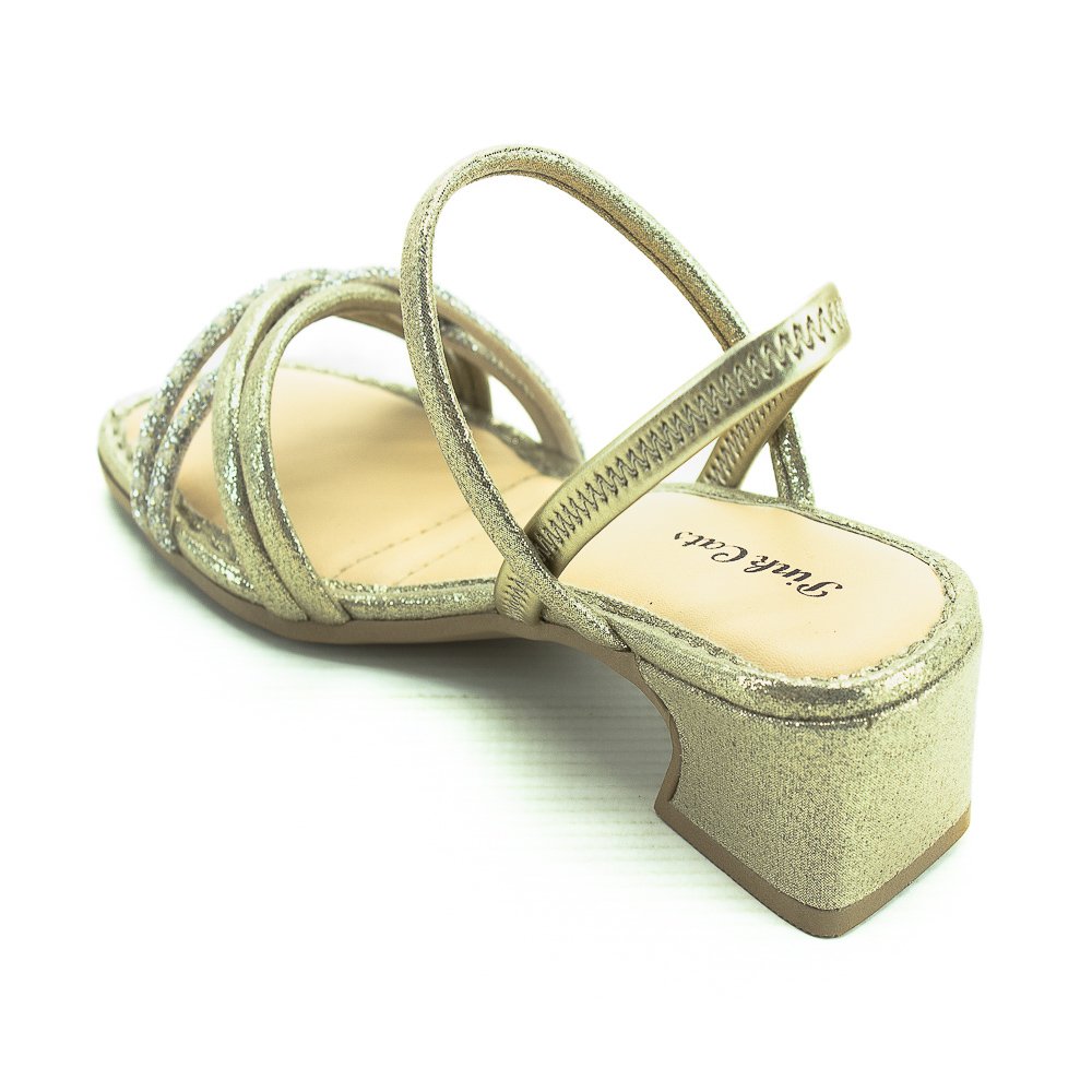 Sandália Infantil Menina Pink Cats V4603 - Dourado Dourado 3