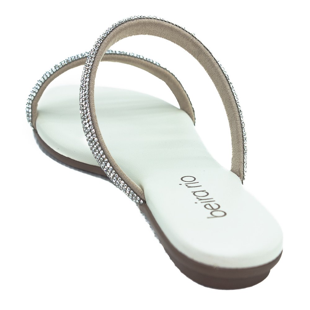 Rasteira Feminina Beira Rio 8384.752 - Branco Branco 3
