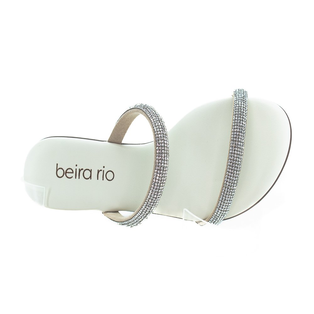 Rasteira Feminina Beira Rio 8384.752 - Branco Branco 5