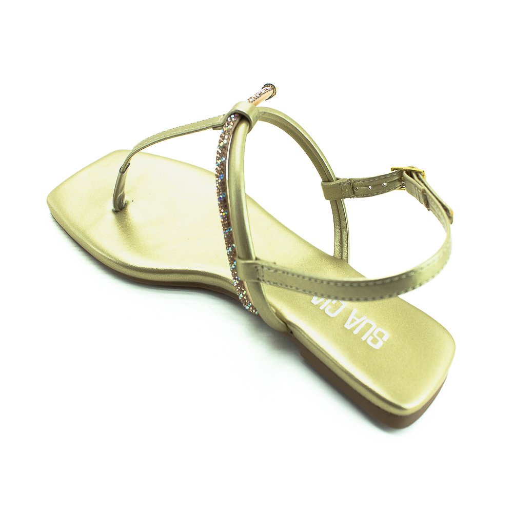 Sandália Feminina Sua Cia 8230.15649 - Dourado Dourado 3