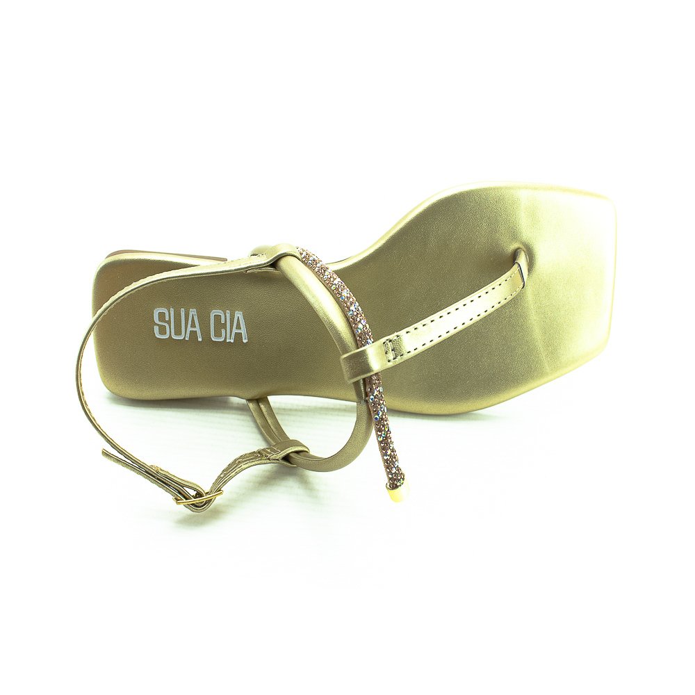 Sandália Feminina Sua Cia 8230.15649 - Dourado Dourado 5