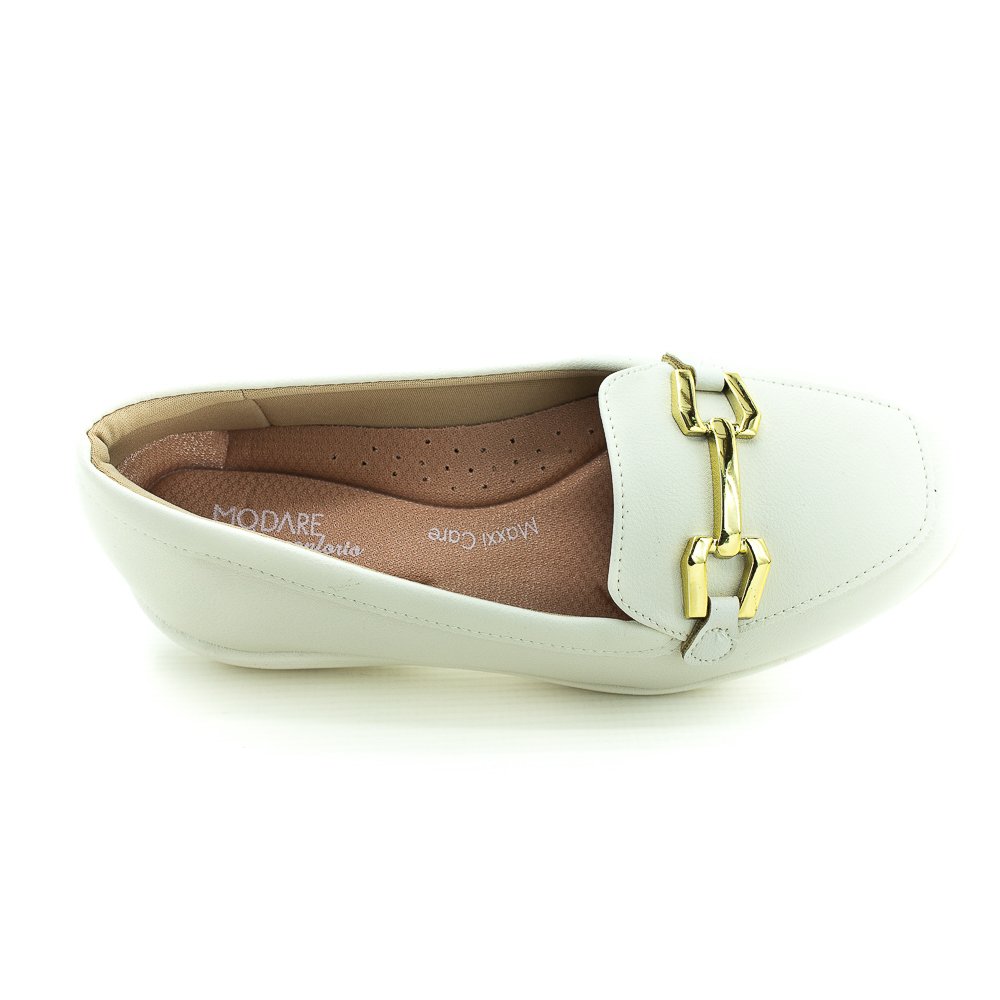 Mocassim Feminino Modare 7393.103 - Branco Branco 5