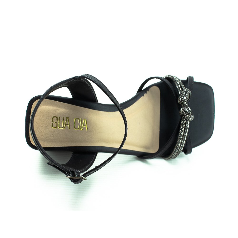 Sandália Feminina Sua Cia 8322.15659 - Preto Preto 5