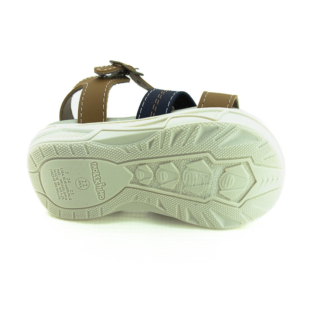 Sandália Infantil Menino Molekinho 2140.750 - Marrom Marrom 4