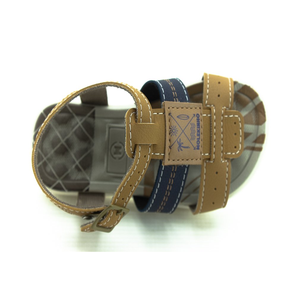 Sandália Infantil Menino Molekinho 2140.750 - Marrom Marrom 5