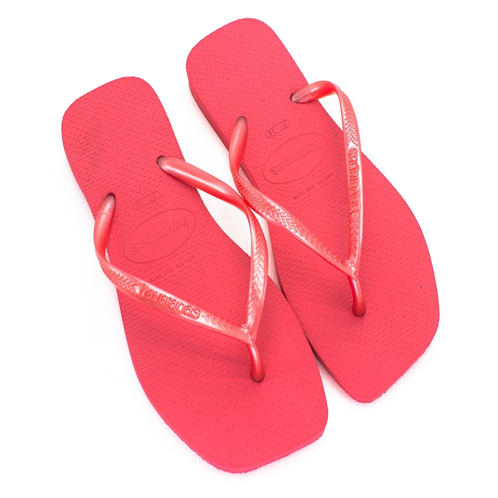 Chinelo Feminino Havaianas Slim Square - Rosa