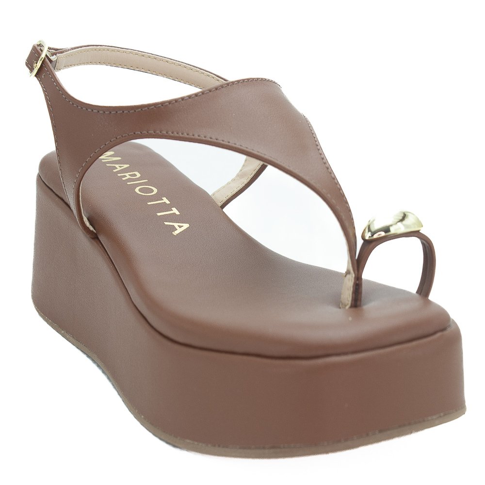 Sandália Feminina Mariotta 20545-33 - Marrom Marrom 2