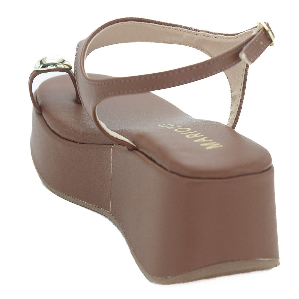 Sandália Feminina Mariotta 20545-33 - Marrom Marrom 3