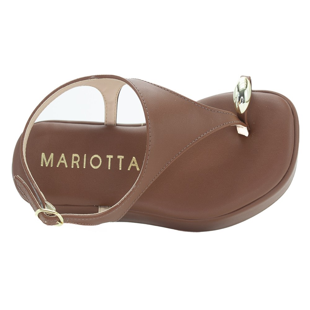 Sandália Feminina Mariotta 20545-33 - Marrom Marrom 5