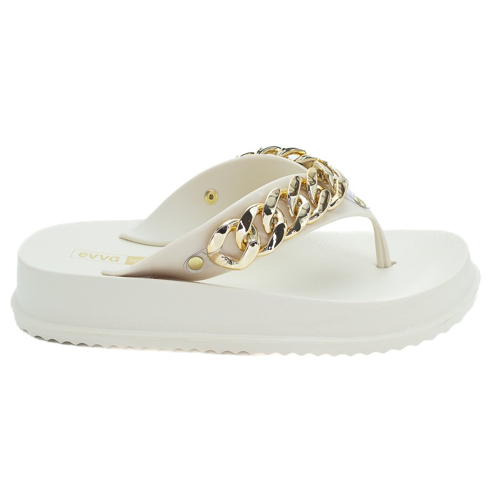 Chinelo Feminino Evva Dry Cor - Off White