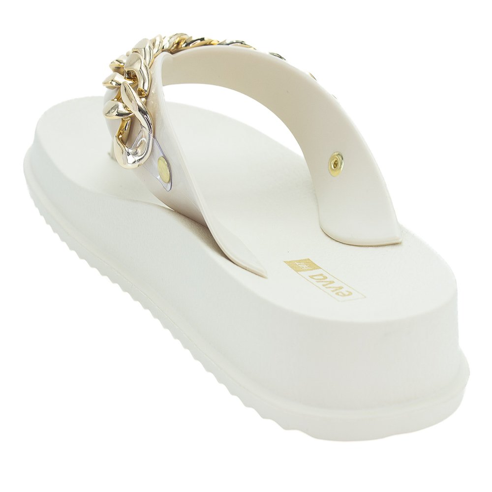 Chinelo Feminino Evva Dry Cor - Off White Branco 3