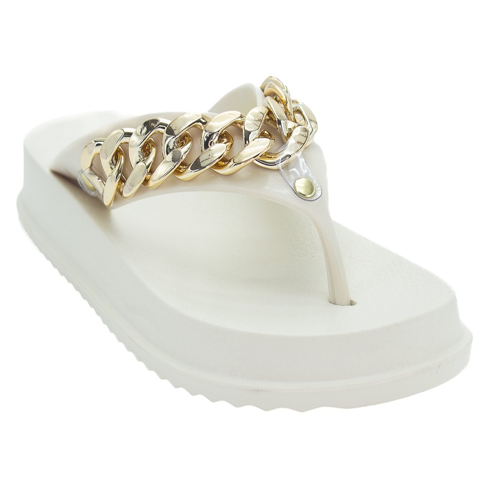 Chinelo Feminino Evva Dry Cor - Off White Branco 2