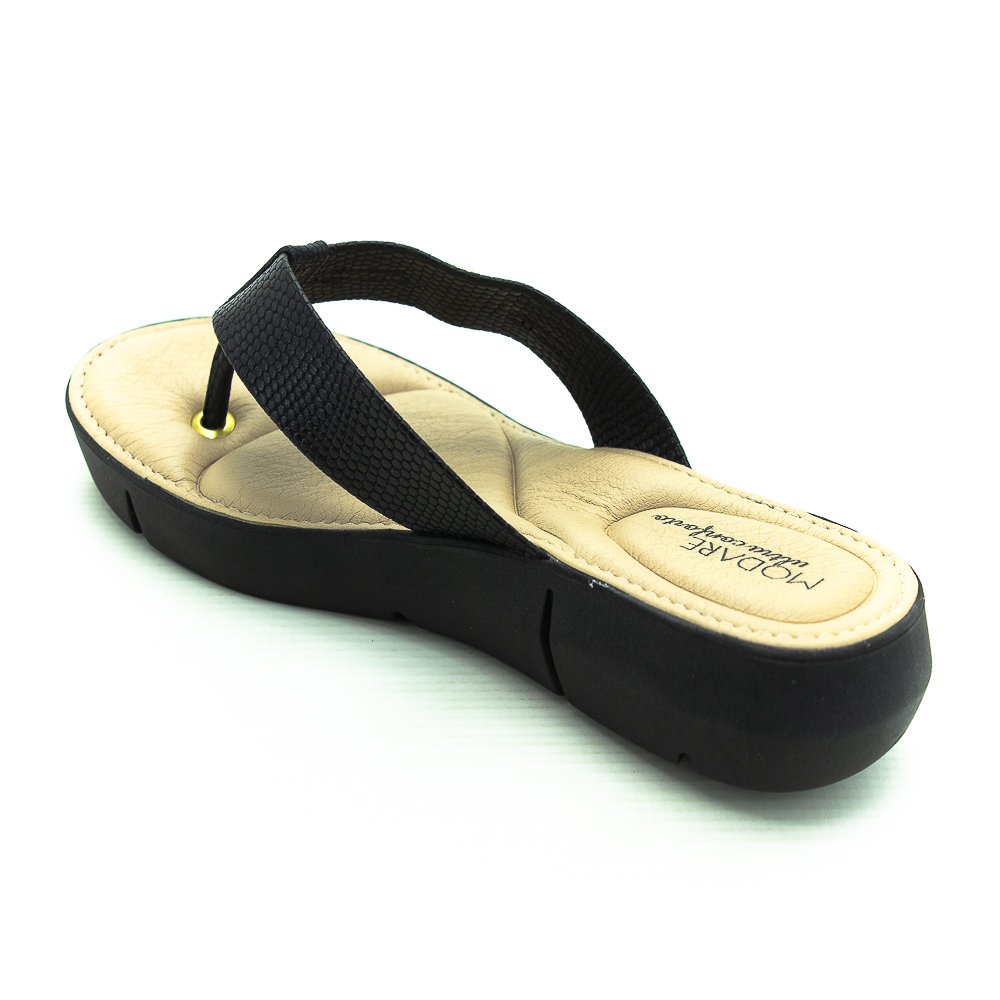 Chinelo Feminino Modare 7199.104 - Preto Preto 3