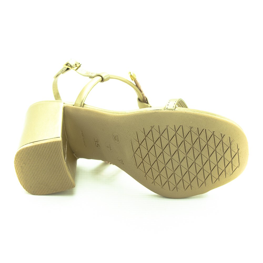 Sandália Feminina Sua Cia 8186.15714 - Dourado Dourado 2