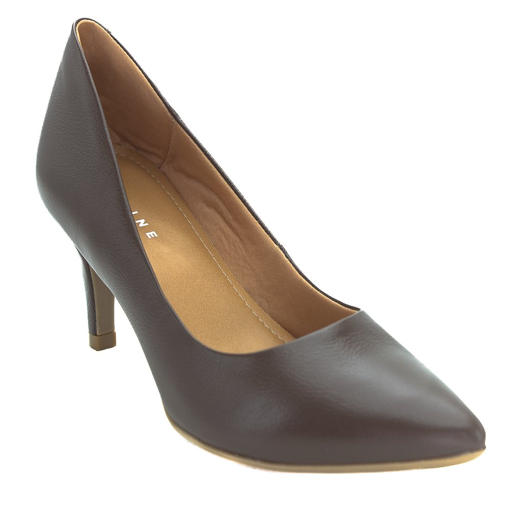 Scarpin Feminino Lia Line 2360.71899 - Marrom Marrom 2