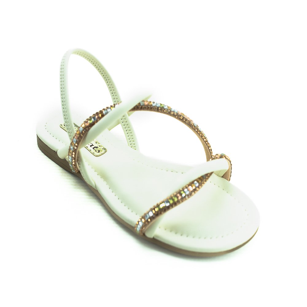 Sandália Infantil Menina Pink Cats V4572 - Off White Branco 2