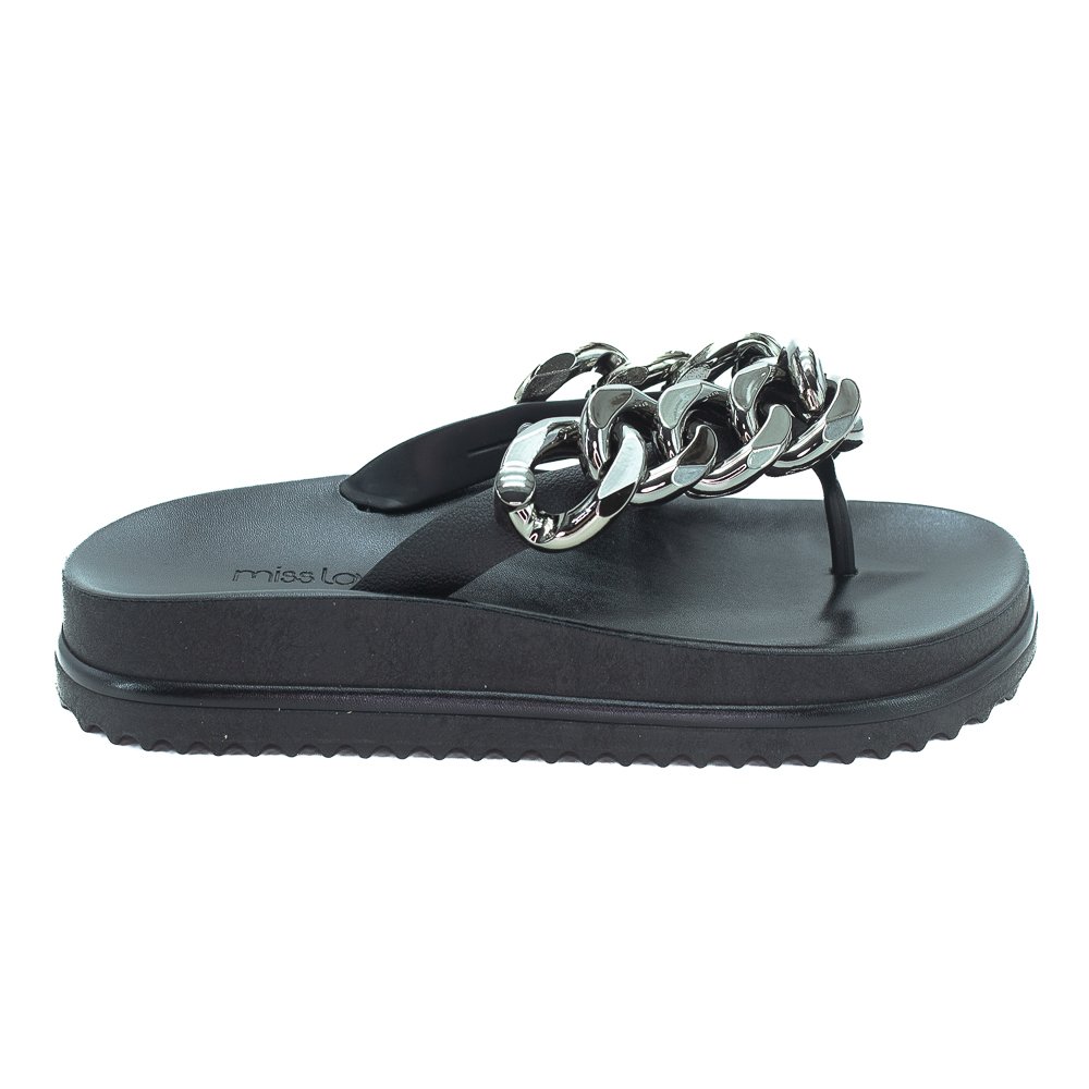 Papete Feminina Miss Love PP-907 - Preto