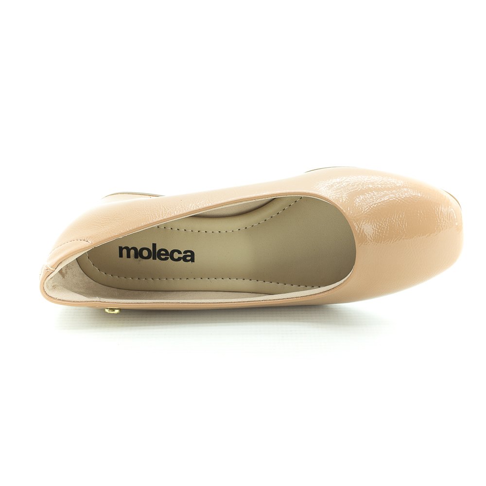 Sapato Feminino Moleca 5795.101 - Nude Bege 5