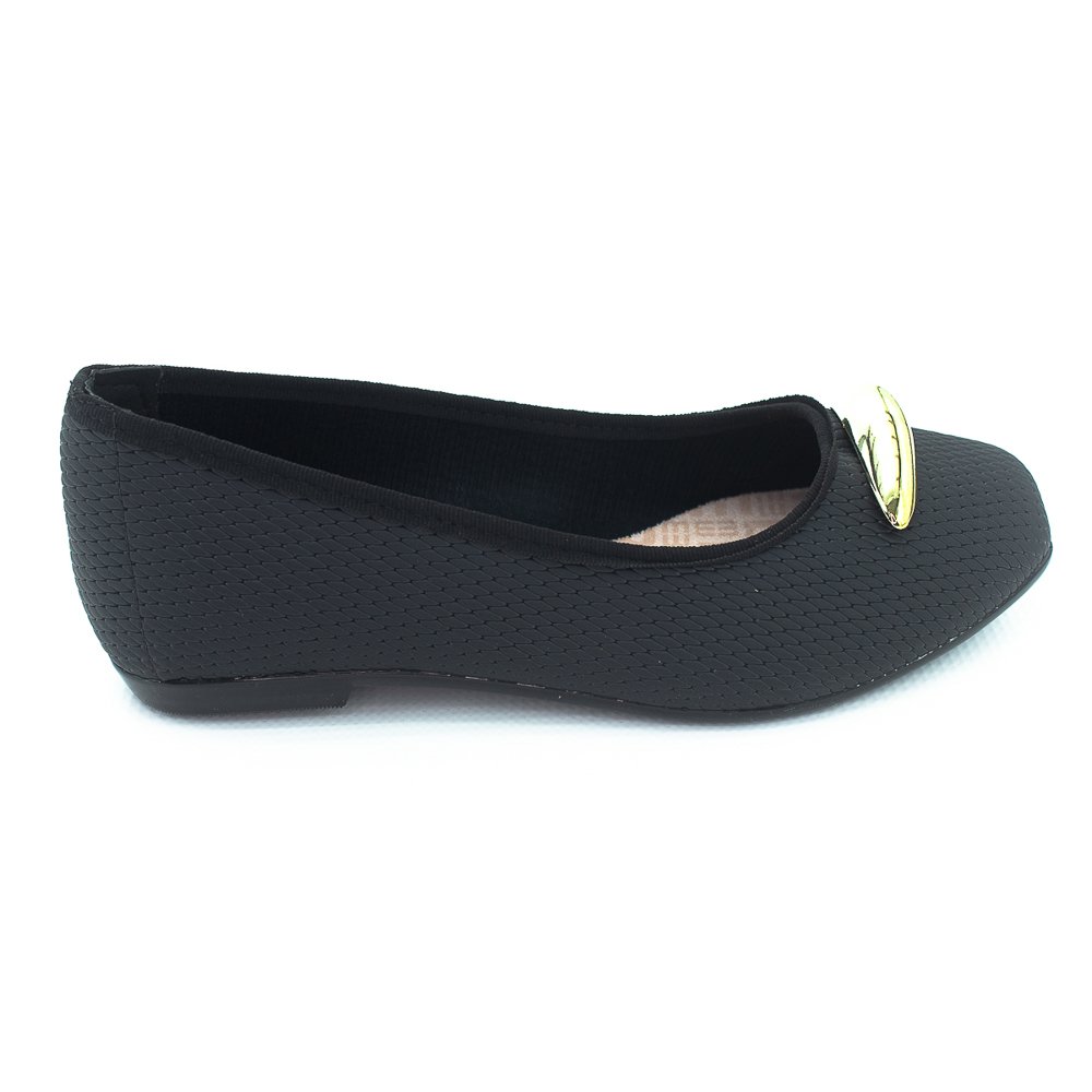 Sapatilha Feminina Moleca 5729.131 - Preto