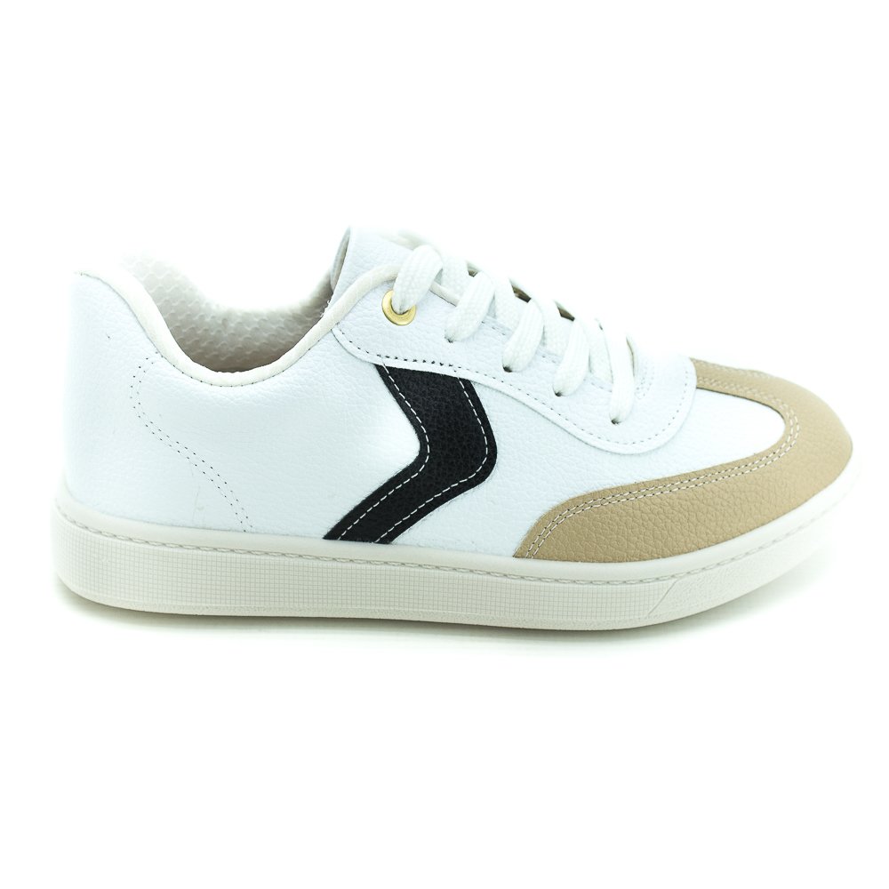 Tênis Feminino Beira Rio 4313.103 - Branco E Bege