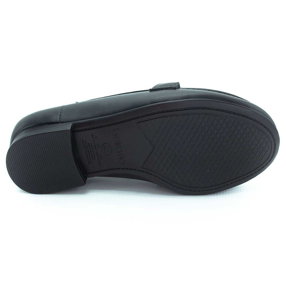 Mocassim Feminino Beira Rio 4324.101 - Preto Preto 4