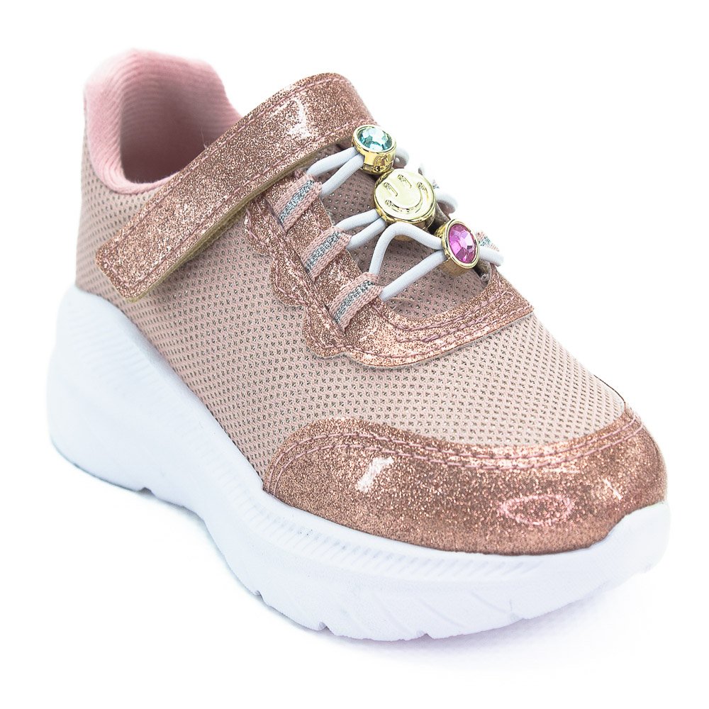 Tênis Infantil Menina Molekinha 2584.103 - Rosa Rosa 2