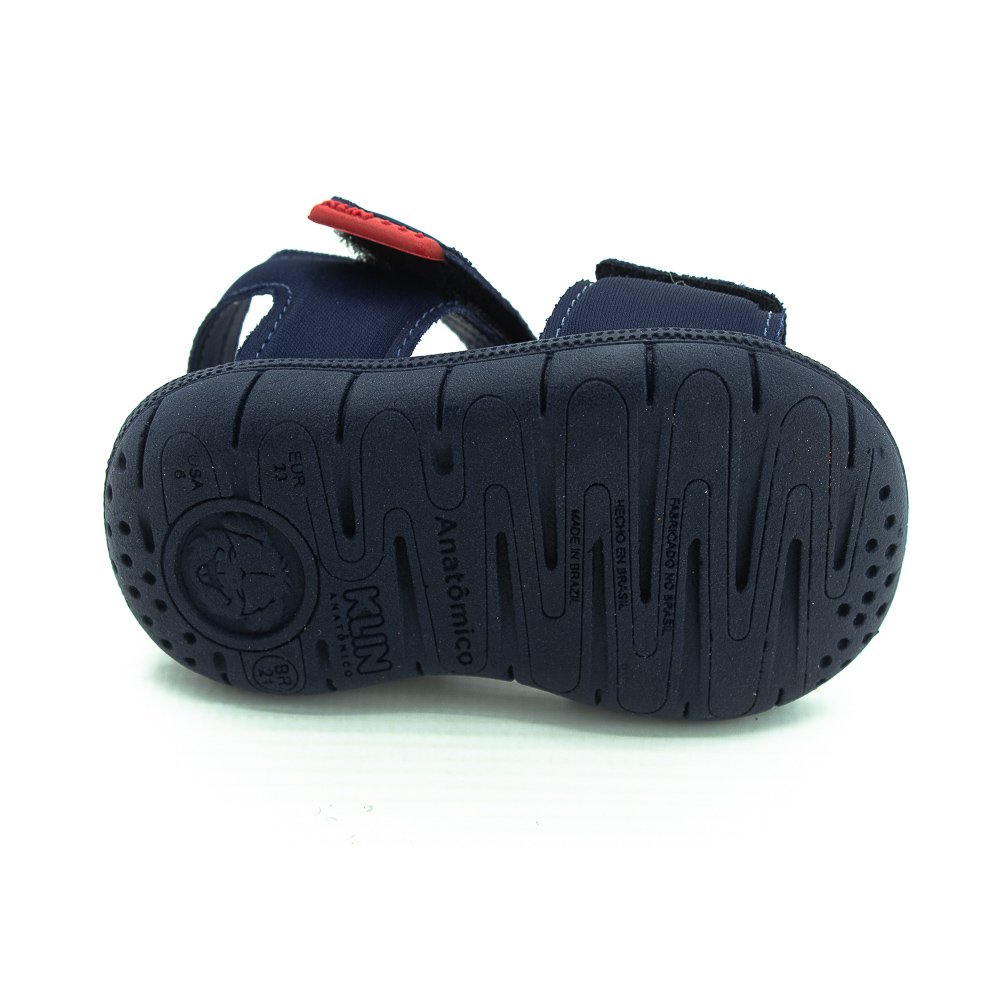 Sandália Infantil Menino Klin Tic Tac - Marinho Azul 4
