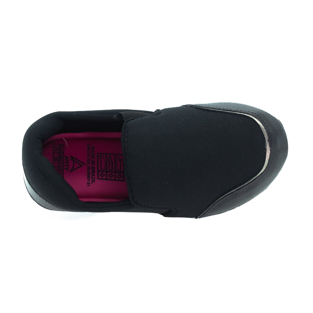 Tênis Feminino La Fitty 1033-Ly - Preto Preto 5