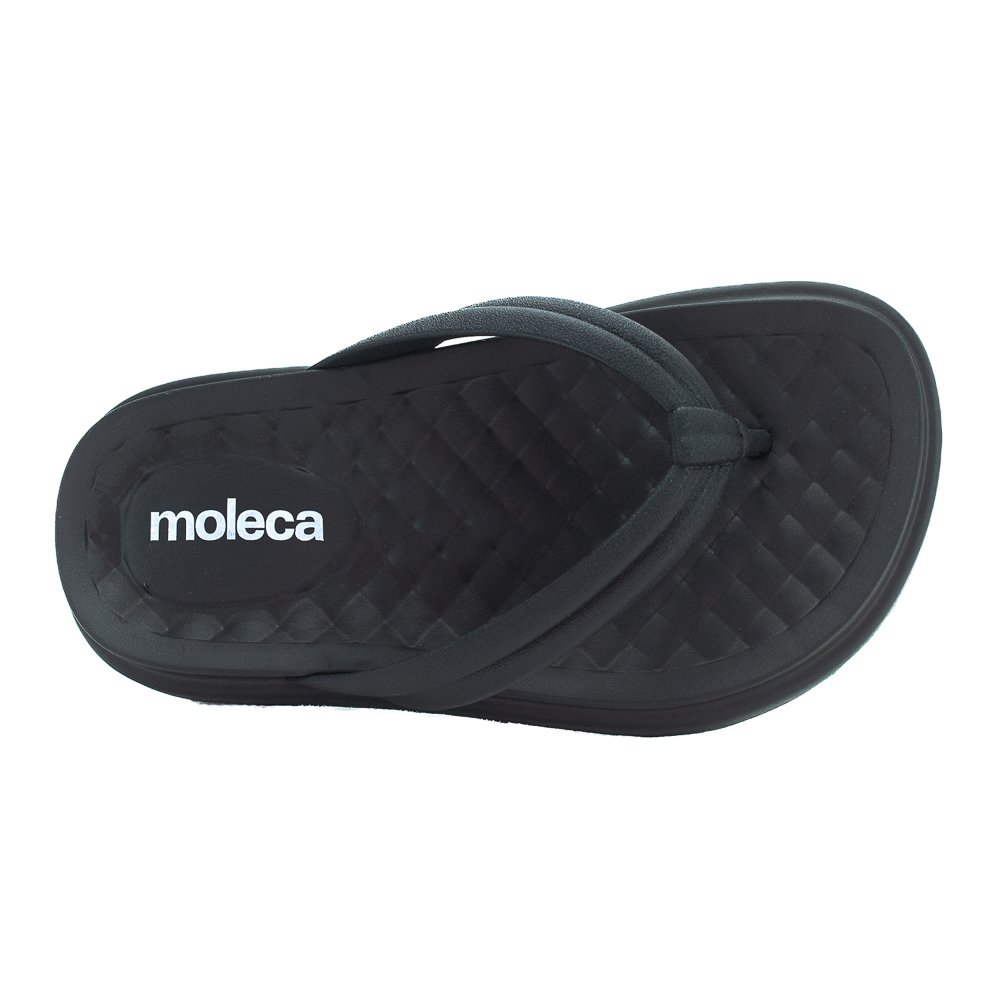 Chinelo Feminino Moleca 5554.100 - Preto Preto 5