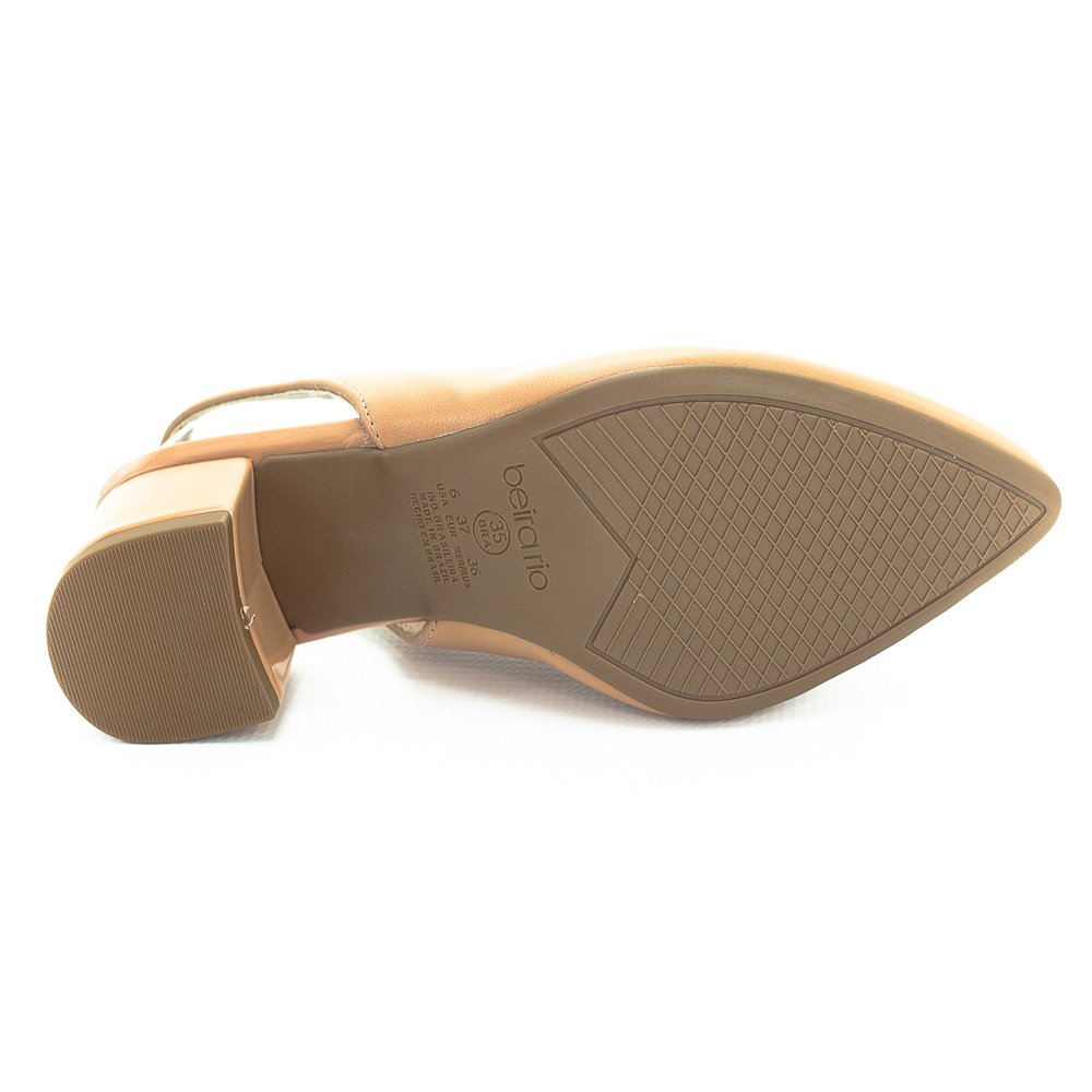 Sapato Feminino Beira Rio Slingback 4182.220 - Nude Bege 4